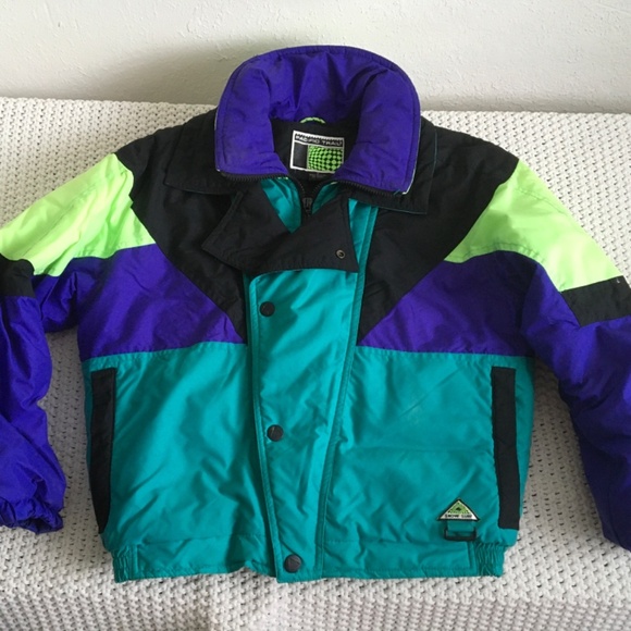 VINTAGE PACIFIC TRAIL SKI/SNOWBOARD JACKET BOYS SIZE 12 - Picture 1 of 8